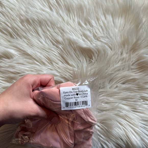 WE ARE HAH Eyes On Top Bodysuit In Copper Rose - Picture 3 of 3